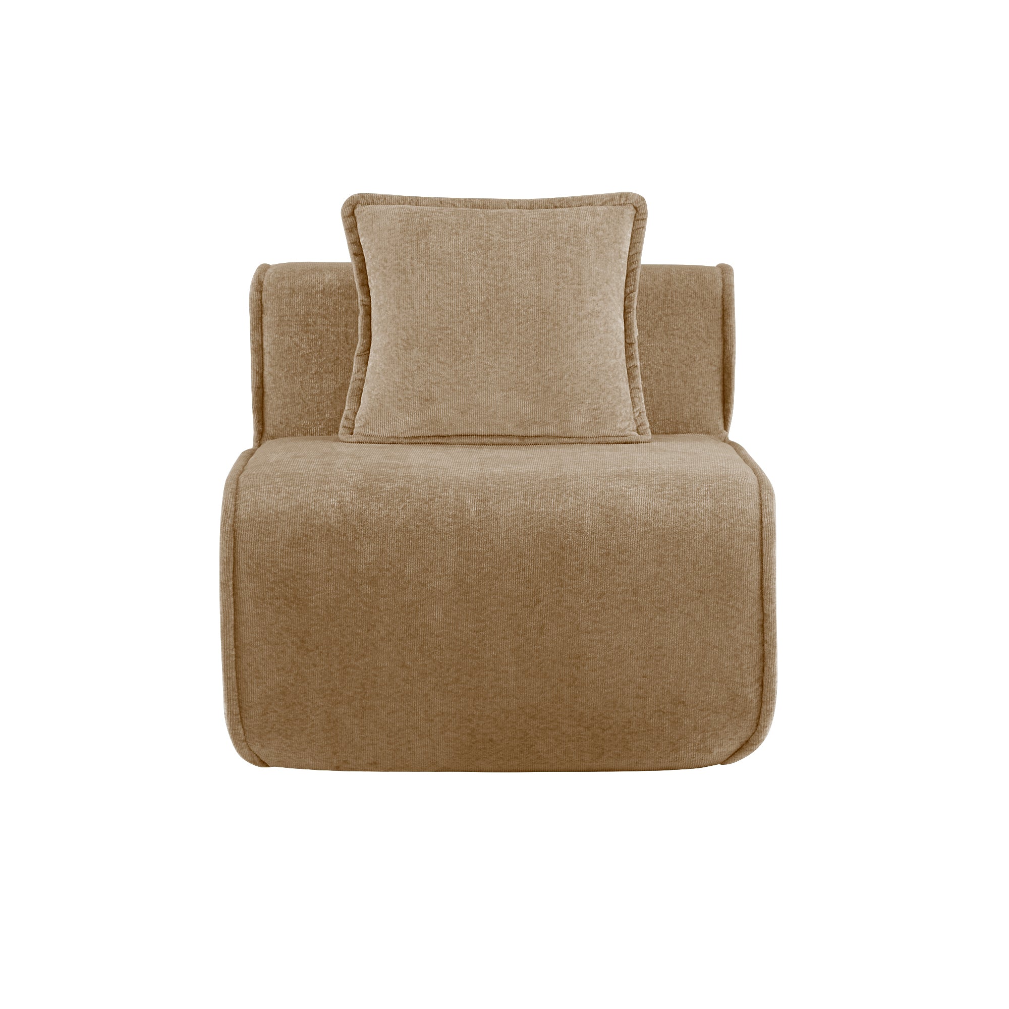 Seneca Boneless Couch - Armless, Mocha