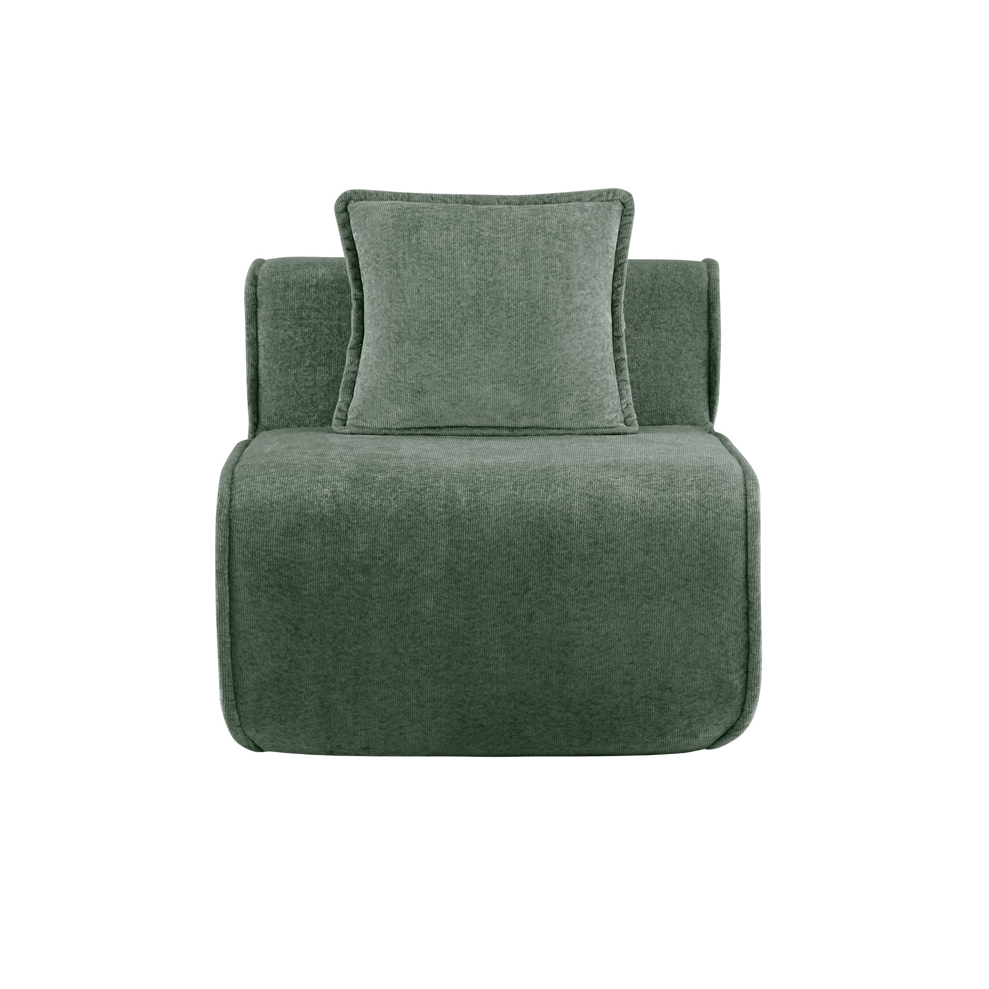 Seneca Boneless Couch - Armless, Olive