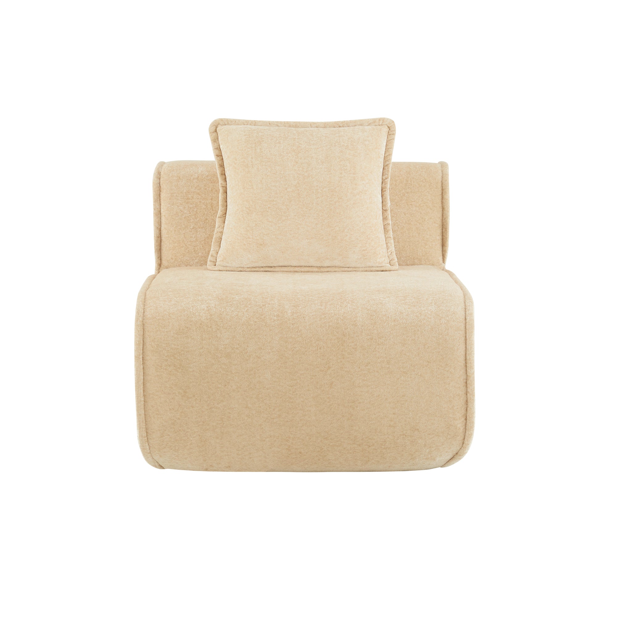 Seneca Boneless Couch - Armless, Camel